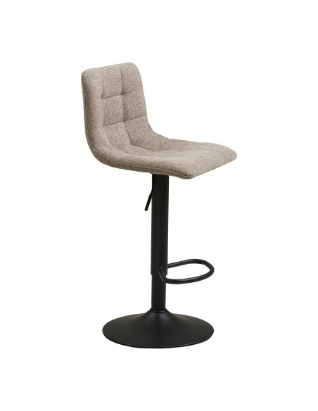 Lot de 2 tabourets de bar réglables tissu gris clair 43x45x88-108 cm Middelfart House Nordic - 4