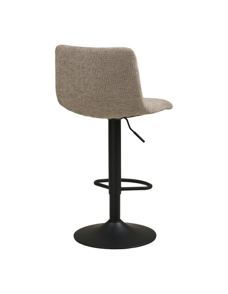 Lot de 2 tabourets de bar réglables tissu gris clair 43x45x88-108 cm Middelfart House Nordic - 5