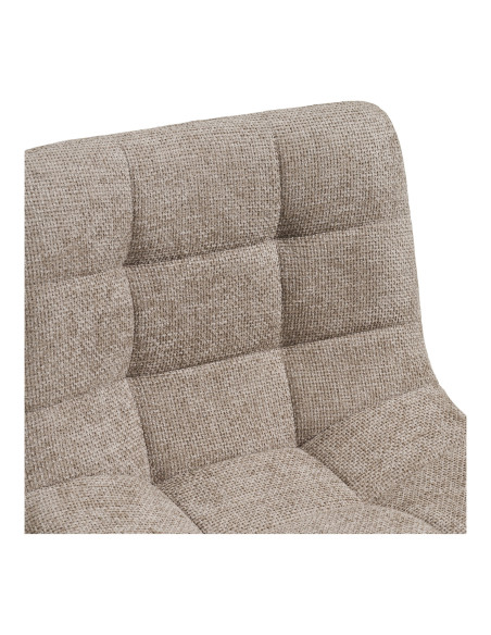 Lot de 2 tabourets de bar réglables tissu gris clair 43x45x88-108 cm Middelfart House Nordic - 6