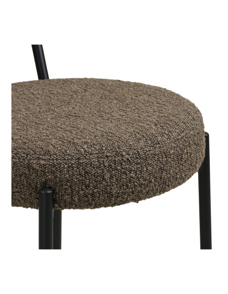 Tabouret de bar bouclette marron 39x46x90 cm Badalona House Nordic - 6