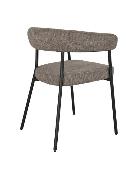 Lot de 2 chaises de salle à manger scandinaves en tissu marron 57,5x56x77 cm Trivio House Nordic - 5