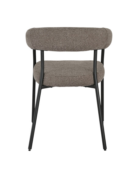 Lot de 2 chaises de salle à manger scandinaves en tissu marron 57,5x56x77 cm Trivio House Nordic - 6