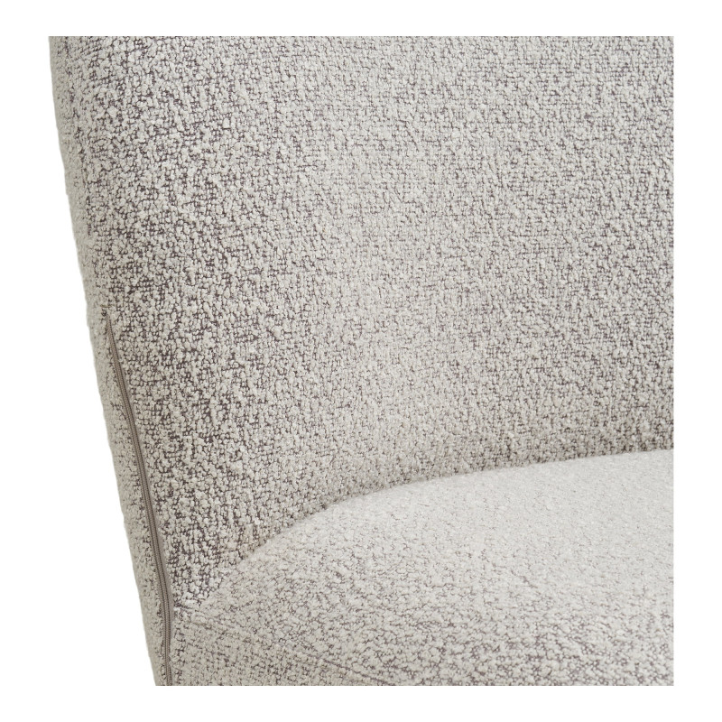 Chaise de salle à manger pivotante bouclette beige 50x63x91,5 cm Lana House Nordic - 6