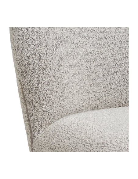 Chaise de salle à manger pivotante bouclette beige 50x63x91,5 cm Lana House Nordic - 6
