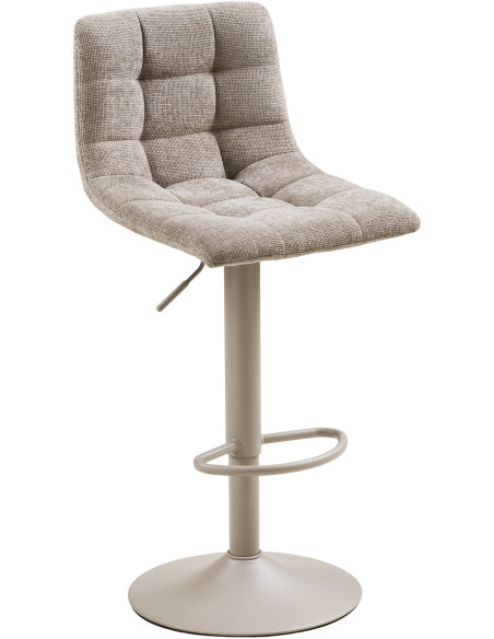 Lot de 2 tabourets de bar réglables en tissu gris 61-81,5 cm Middelfart House Nordic - 1