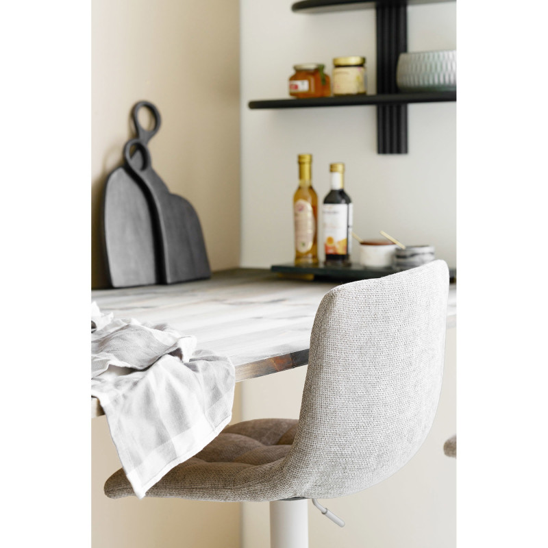 Lot de 2 tabourets de bar réglables en tissu gris 61-81,5 cm Middelfart House Nordic - 8
