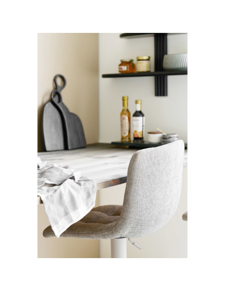 Lot de 2 tabourets de bar réglables en tissu gris 61-81,5 cm Middelfart House Nordic - 8