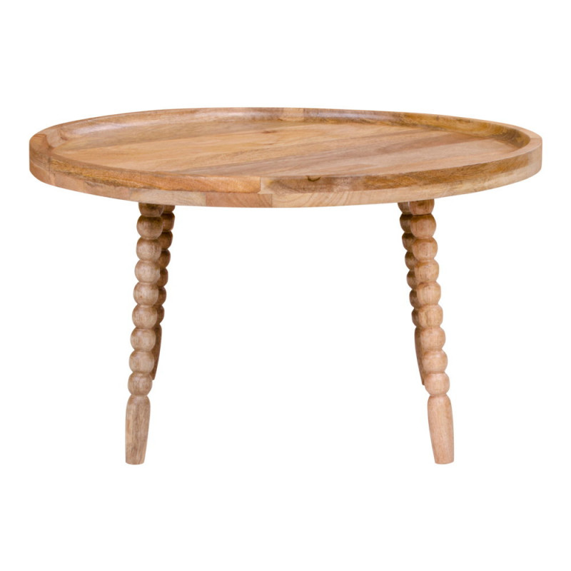 Table basse ronde manguier naturel Ø60x35 cm Jammu House Nordic - 2