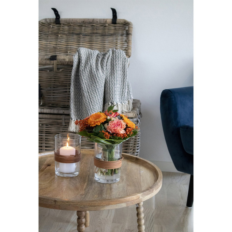 Table basse ronde manguier naturel Ø60x35 cm Jammu House Nordic - 5