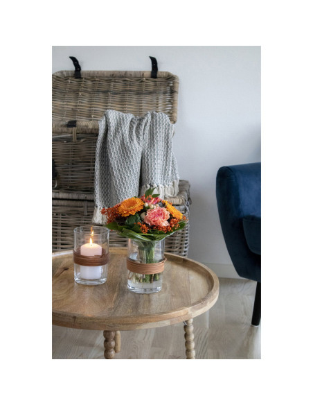 Table basse ronde manguier naturel Ø60x35 cm Jammu House Nordic - 5
