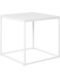 Table d’appoint carrée blanche 45x45x45 cm Vita