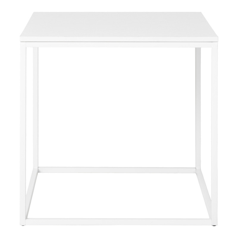 Table d’appoint carrée blanche 45x45x45 cm Vita House Nordic - 3