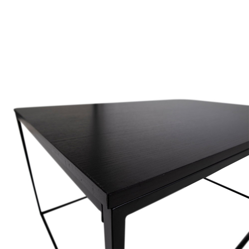 Table basse rectangulaire noire 90x60x45 cm Vita House Nordic - 4
