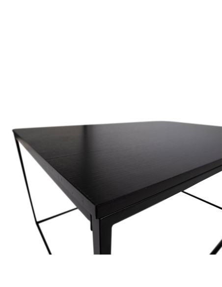 Table basse rectangulaire noire 90x60x45 cm Vita House Nordic - 4