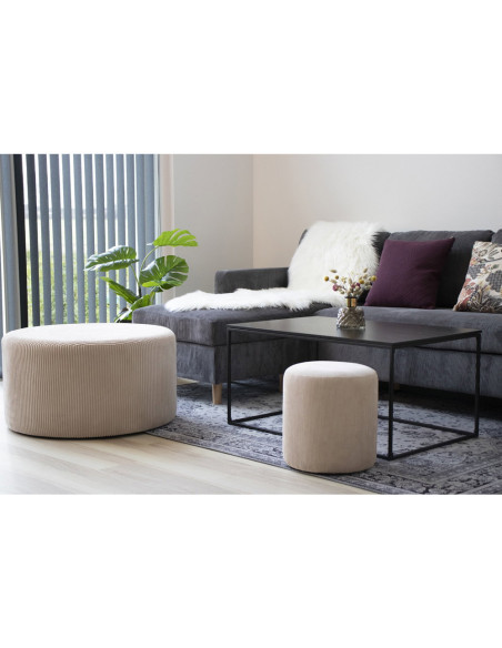 Table basse rectangulaire noire 90x60x45 cm Vita House Nordic - 2