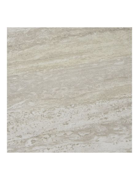 Table d'appoint 2 plateaux effet travertin beige et métal noir 27x46 cm Leuven House Nordic - 6