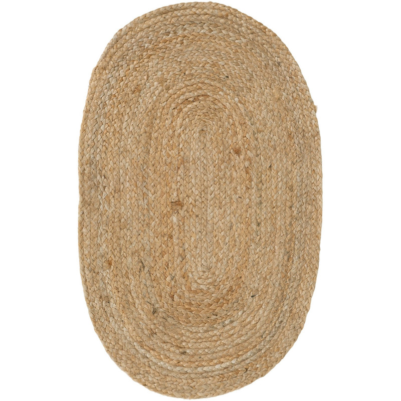 Paillasson ovale en jute tressé naturel 50x80 cm Bombay House Nordic - 1