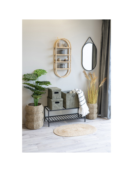 Paillasson ovale en jute tressé naturel 50x80 cm Bombay House Nordic - 3