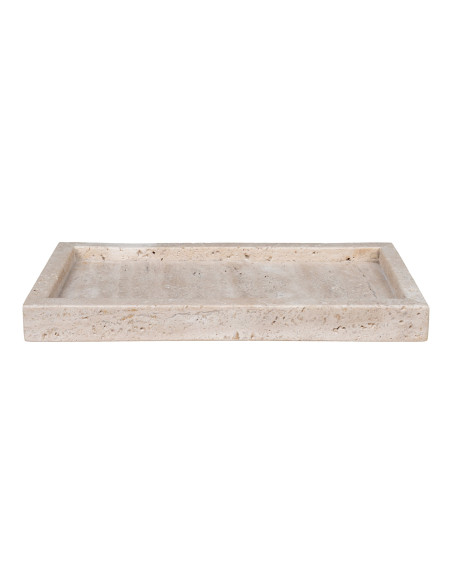Plateau décoratif travertin naturel 30,5x15x3 cm Kervinager House Nordic - 3