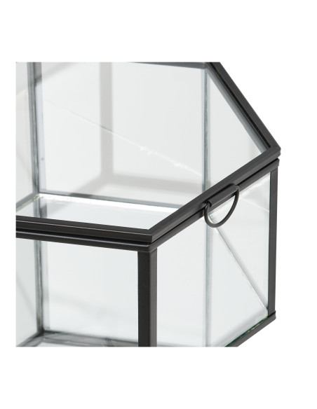 Lot de 2 boîtes à bijoux en verre et métal noir 11/16 cm Torpe House Nordic - 5