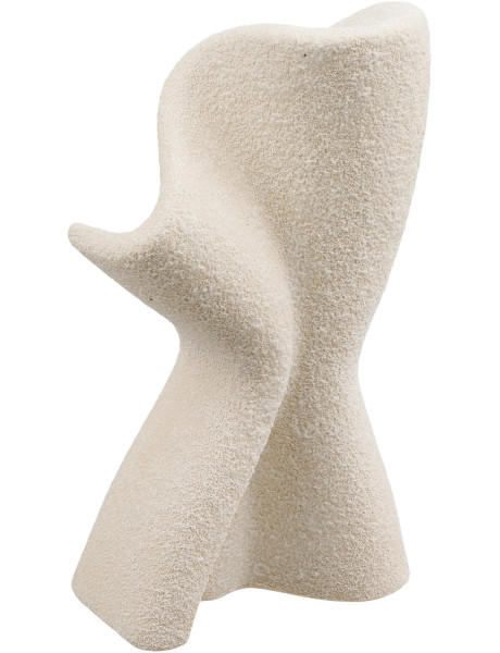 Statuette abstraite en céramique blanc cassé 13x6,5x23 cm Falvervig House Nordic - 1