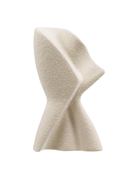 Statuette abstraite en céramique blanc cassé 13x6,5x23 cm Falvervig House Nordic - 3