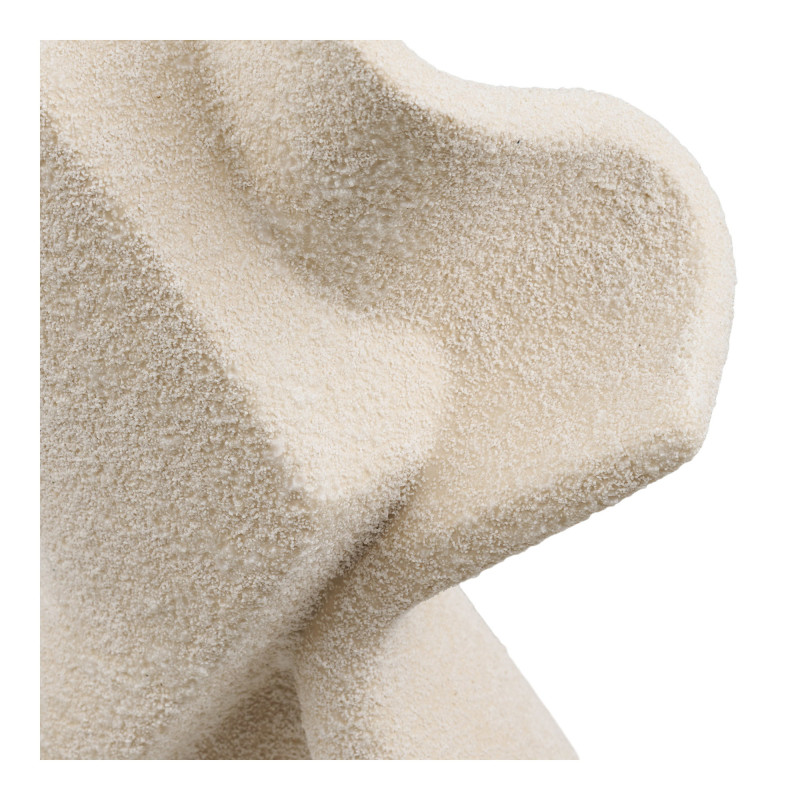 Statuette abstraite en céramique blanc cassé 13x6,5x23 cm Falvervig House Nordic - 4