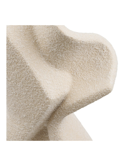 Statuette abstraite en céramique blanc cassé 13x6,5x23 cm Falvervig House Nordic - 4