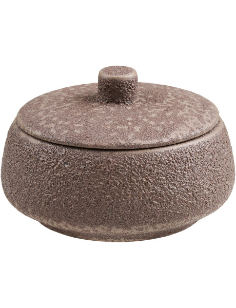 Boîte décorative céramique brun chocolat Ø15x9,5 cm Orlindrup House Nordic - 1