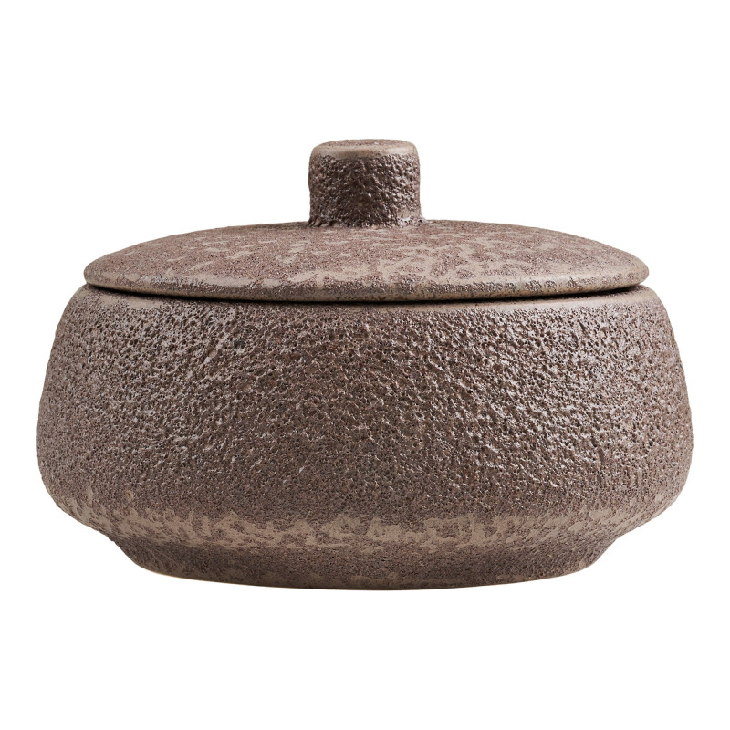 Boîte décorative céramique brun chocolat Ø15x9,5 cm Orlindrup House Nordic - 3