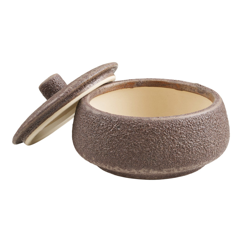 Boîte décorative céramique brun chocolat Ø15x9,5 cm Orlindrup House Nordic - 4