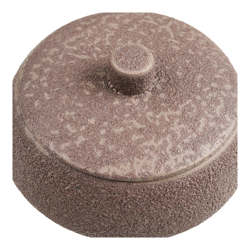 Boîte décorative céramique brun chocolat Ø15x9,5 cm Orlindrup House Nordic - 5
