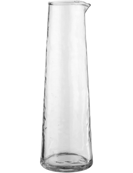 Carafe à eau verre martelé transparent 1,25 L Ø10x30,5 cm Nalanda House Nordic - 1