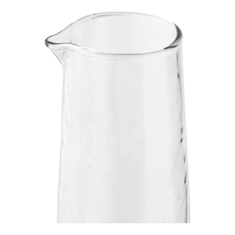 Carafe à eau verre martelé transparent 1,25 L Ø10x30,5 cm Nalanda House Nordic - 2
