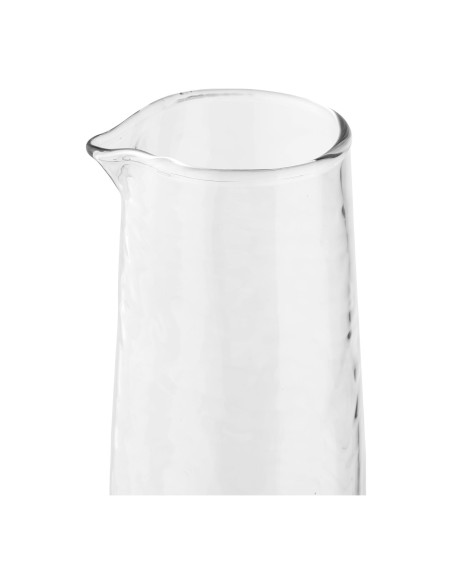 Carafe à eau verre martelé transparent 1,25 L Ø10x30,5 cm Nalanda House Nordic - 2