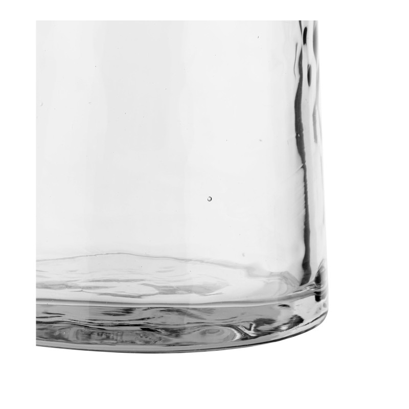 Carafe à eau verre martelé transparent 1,25 L Ø10x30,5 cm Nalanda House Nordic - 4