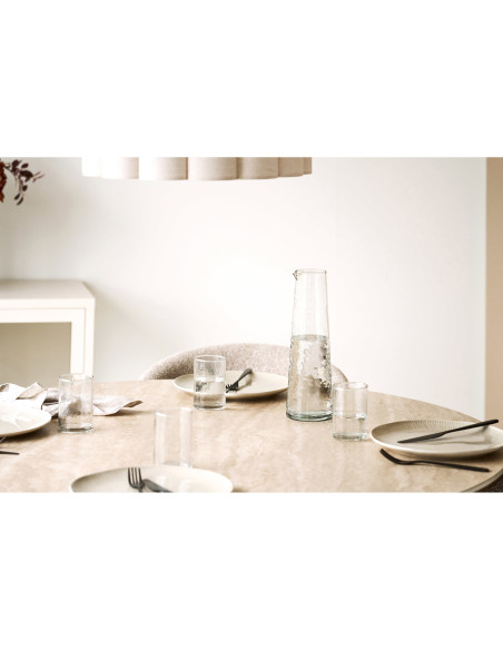 Lot de 4 verres à eau en verre martelé 385 ml Nalanda House Nordic - 10
