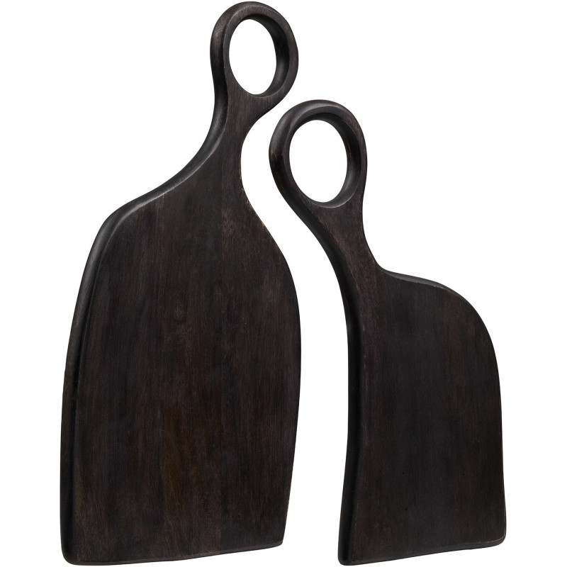 Lot de 2 planches à découper acacia brun foncé 30/41 cm Palani House Nordic - 1