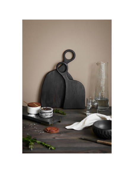 Lot de 2 planches à découper acacia brun foncé 30/41 cm Palani House Nordic - 2