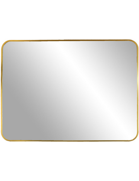 Miroir rectangulaire aluminium doré 50x70 cm Madrid House Nordic - 1