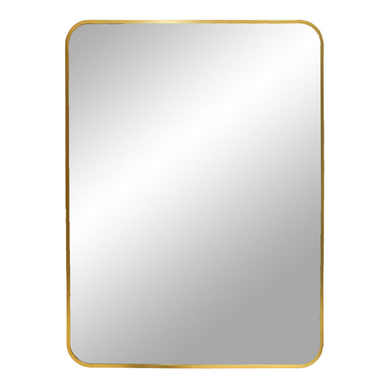 Miroir rectangulaire aluminium doré 50x70 cm Madrid House Nordic - 3