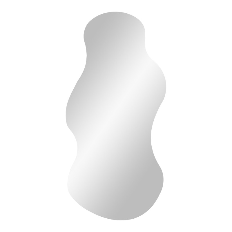 Miroir organique en verre sans cadre 40x80 cm Palermo House Nordic - 3