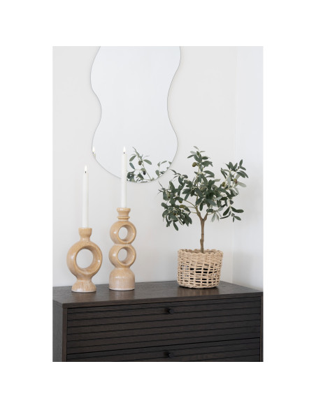 Miroir organique en verre sans cadre 40x80 cm Palermo House Nordic - 6