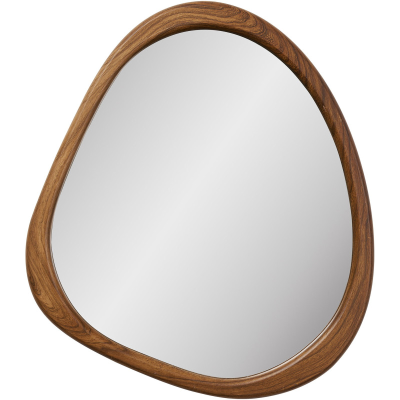 Miroir organique effet bois naturel 44x47 cm Luxon House Nordic - 1