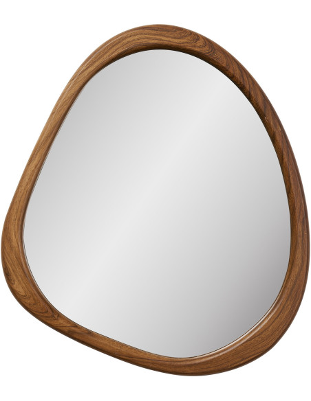 Miroir organique effet bois naturel 44x47 cm Luxon House Nordic - 1