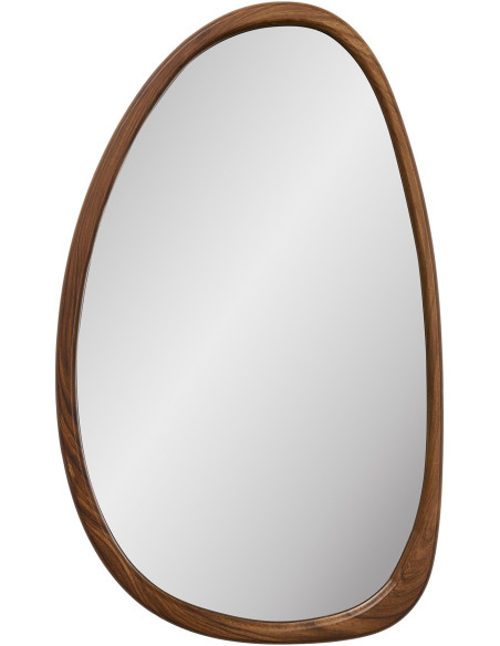 Miroir organique vertical effet noyer 38,5x64,5 cm Luxon Housevitamin - 1