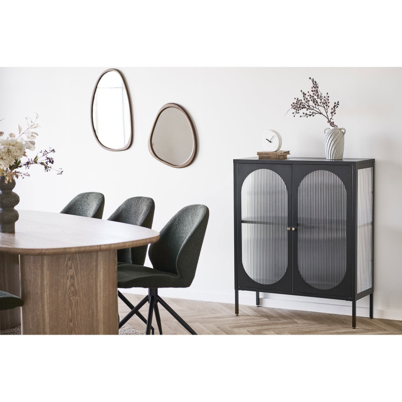 Miroir organique vertical effet noyer 38,5x64,5 cm Luxon Housevitamin - 4
