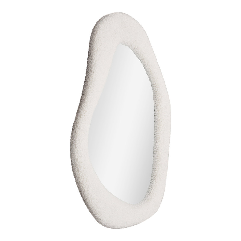 Miroir organique bouclette blanc 46,5x61 cm Bosa House Nordic - 3