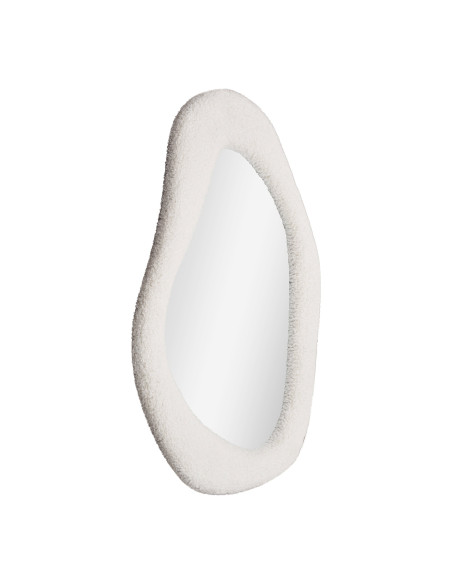 Miroir organique bouclette blanc 46,5x61 cm Bosa House Nordic - 3
