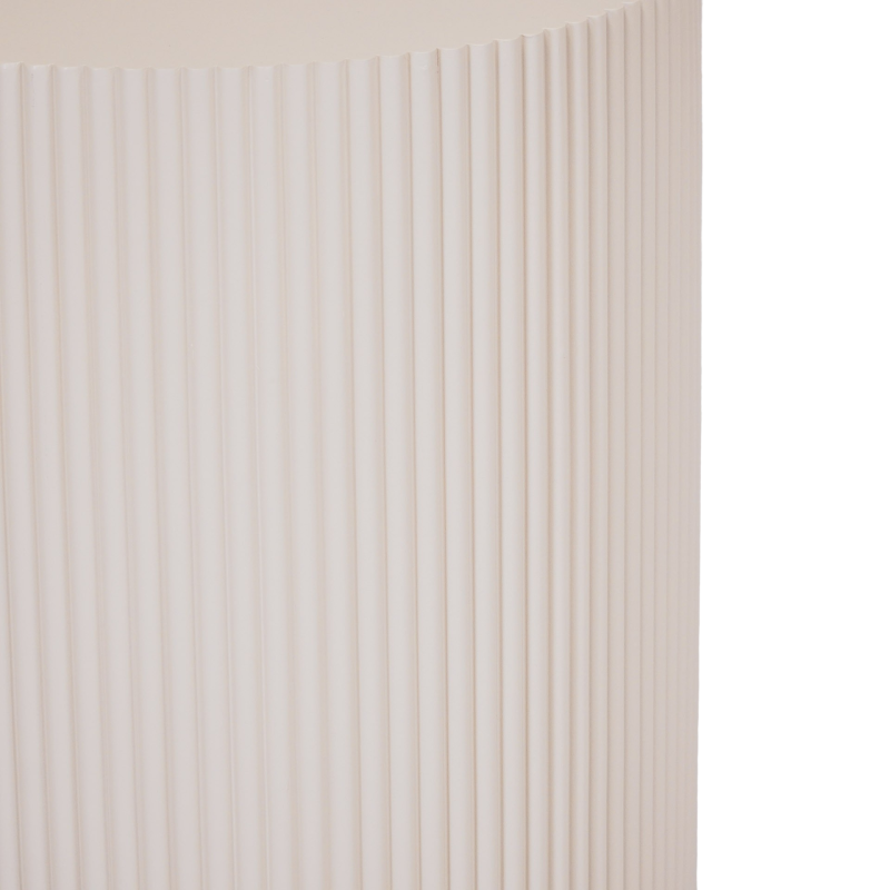 Table d’appoint ronde cannelée beige sable Ø30x54 cm Pillar Housevitamin - 3